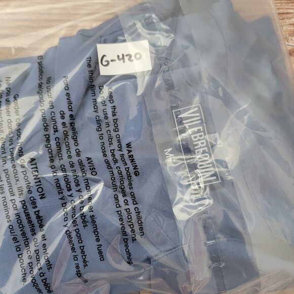 Vilebrequin Polo Shirt Mens Size M Blue Logo Lightweight Stretch Casual Resort - Picture 10 of 10